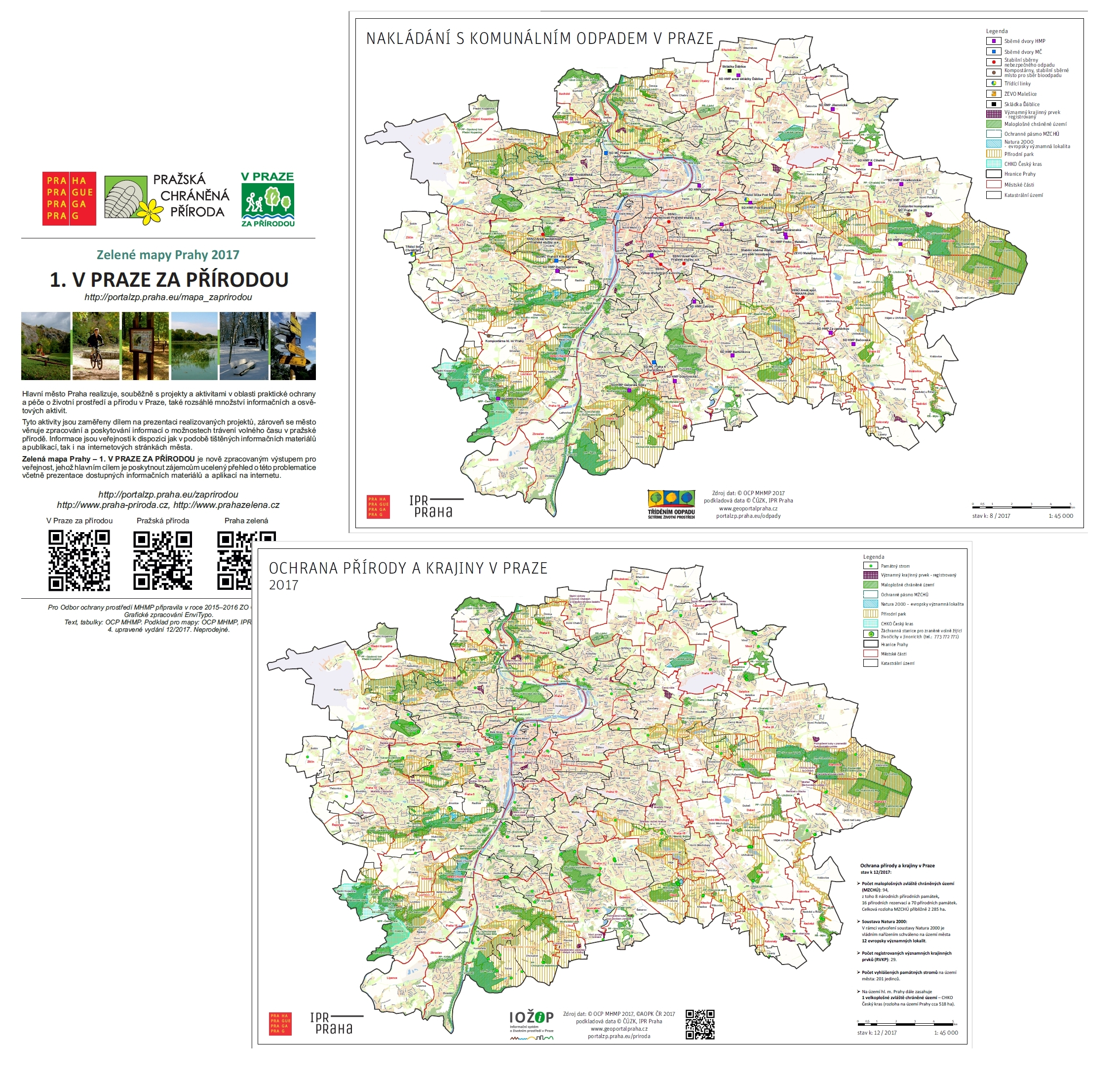 nové mapové informační materiály k tématu ochrany ŽP a poznávání pražské přírody, 12/2017