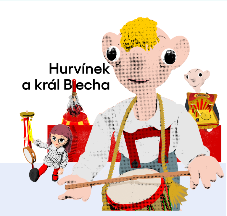 Vizuál představení Hurvínek a král Blecha