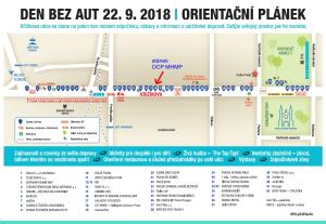 Akce hl. m. Prahy ke Dni bez aut 2018, orientační plánek s vyznačením stánku OCP MHMP