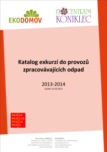 Katalog exkurzí pro rok 2013/2014
