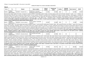 Příloha č. 3 k usnesení Rady hl. m. Prahy ze dne 4. 2. 2019 - jednoleté granty do 200.000 Kč - investiční