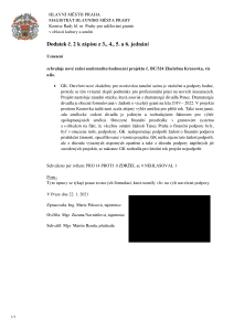 Dodatek č. 2 k zápisu z 3. &#8211; 6. jednání Komise Rady hl. m. Prahy pro udělování grantů hl. m. Prahy v oblasti kultury a umění