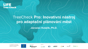 workshop 62022, Tree Check Pro: inovativní nástroj pro adaptační plánování měst