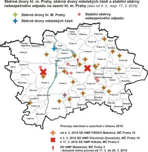 2151849_Sběrné dvory HMP, sběrné dvory MČ a stabilní sběrny nebezp.odpadu na území města, stav od 3/2016