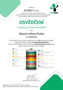 Osvědčení - ECOBAT 2022