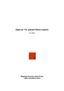 Zápis 116. jednání Sboru 9. června 2011