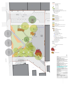 park u ZŠ Jeseniova, Architektonická situace, 25.6. 2020