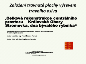 Stromovka 2017, zakládání trávníků výsevem (prezentace v PDF)