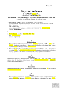Vzor &#8211; nájemní smlouvá na tržní místo