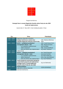 Program konference Strategie MHMP 2017