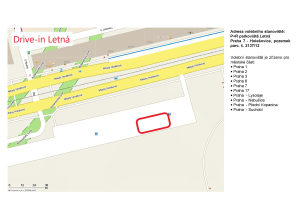 Drive-in stanoviště Letná &#8211; mapka