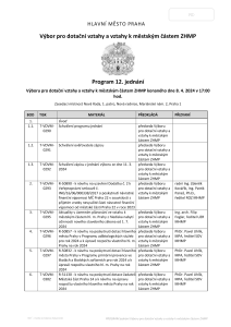 Pozvanka_12_PROGRAM_jednání_Výboru_pro_dotační_vztahy_a_vztahy_k_městským_částem_ZHMP