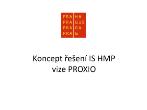 Koncept řešení IS HMP vize PROXIO