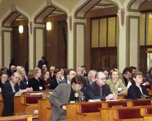 FOTO - Seminář se koná ve velké zasedací síni Nové radnice na Mariánském nám. v Praze 1