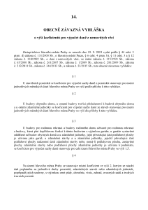 Obecně závazná vyhláška č. 14-2019