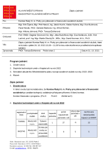 Zápis z jednání Komise Rady hl. m. Prahy pro plánování a financování sociálních služeb ze dne 26. 10. 2021