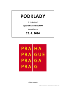 Podklady k 15. jednání konaného dne 25. 4. 2016