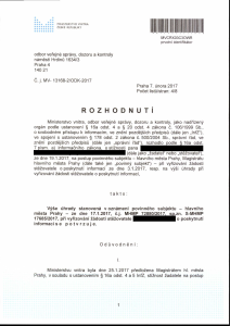 Rozhodnutí ministerstva vnitra ČR, Č. j.: MV-13168-2/ODK-2017