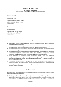 Memorandum o vzájemné spolupráci