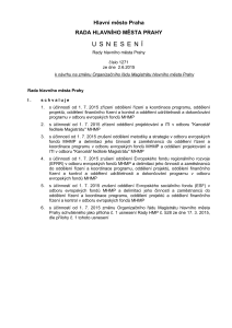 Usnesení Rady hlavního města Prahy číslo 1271 k návrhu na změnu Organizačního řádu Magistrátu hlavního města Prahy ze dne 2.6.2015