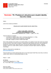 250106 - Pozvánka - Reminder - TK - Vizuální identita