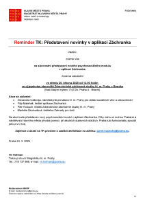 250324 - Pozvánka - Reminder - TK - Záchranka