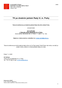 250407 - Avízo  -  TK po jednání RHMP
