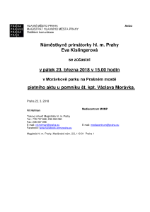Pietní akt u pomníku št. kpt. Václava Morávka