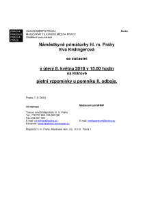 Pietní vzpomínka u pomníku II. odboje