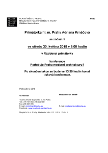 Konference Potřebuje Praha moderní architekturu?