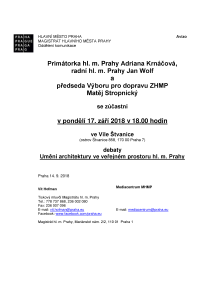 Debata &#34;Umění architektury ve veřejném prostoru hl. m. Prahy&#34;