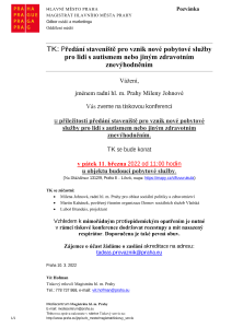 TK: Předání staveniště pro vznik nové pobytové služby pro lidi s autismem nebo jiným zdravotním znevýhodněním