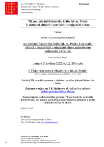 3418087_TK po jednání Krizového štábu hl. m. Prahy  k aktuální situaci v souvislosti s migrační vlnou