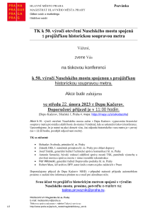 TK k 50. výročí otevření Nuselského mostu spojená  s projížďkou historickou soupravou metra