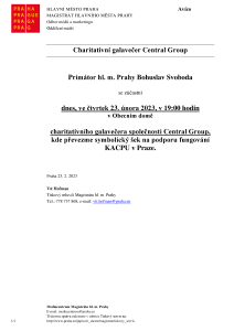 Charitativní galavečer Central Group