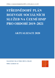 Aktualizace 2020 - Střednědobý plán rozvoje sociálních služeb na území HMP pro období 2019 &#8211; 2021