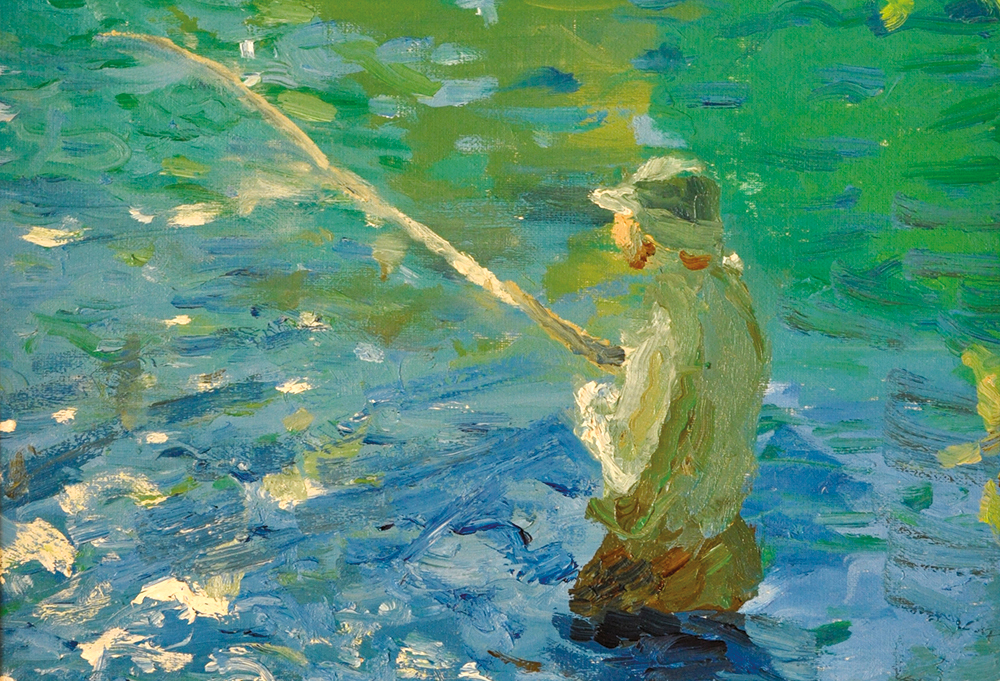 Detail obrazu Rybář od Tomáše Janouška