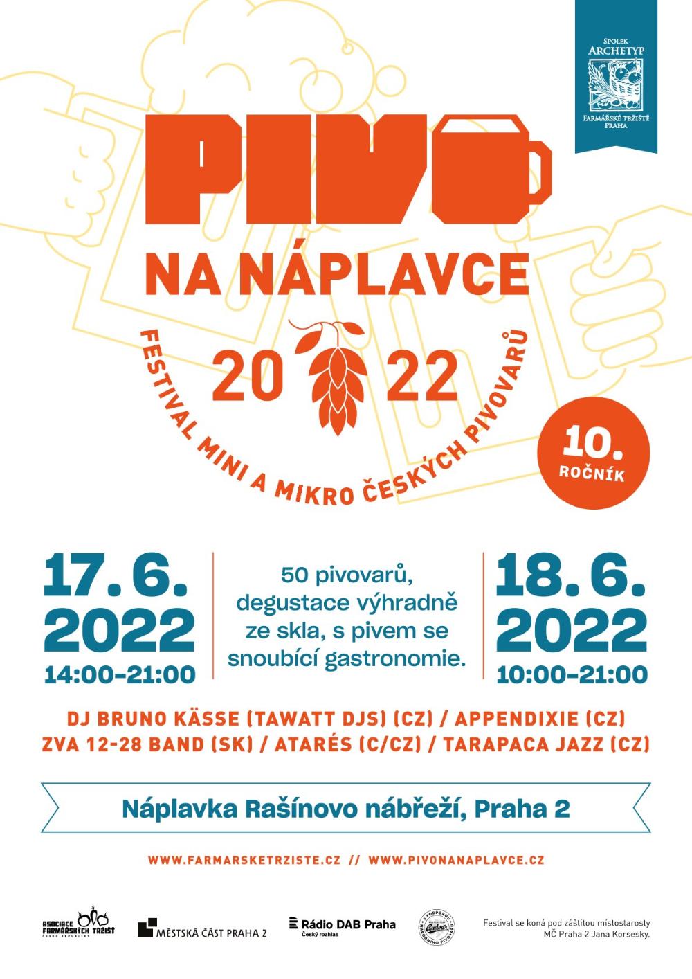 Plakát Festivalu mini a mikro českých pivovarů