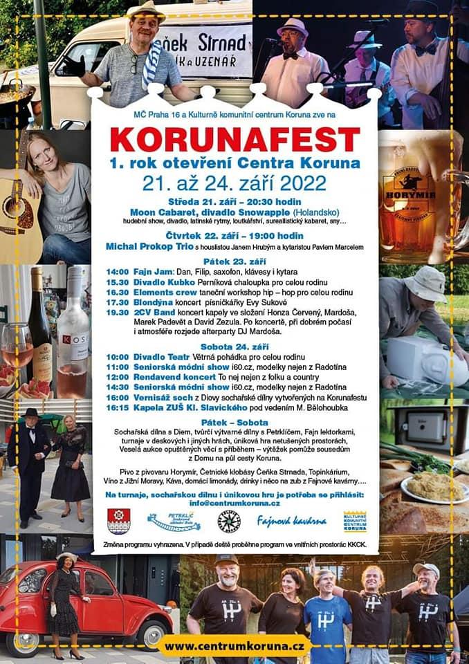 Plakát Korunafestu 2022