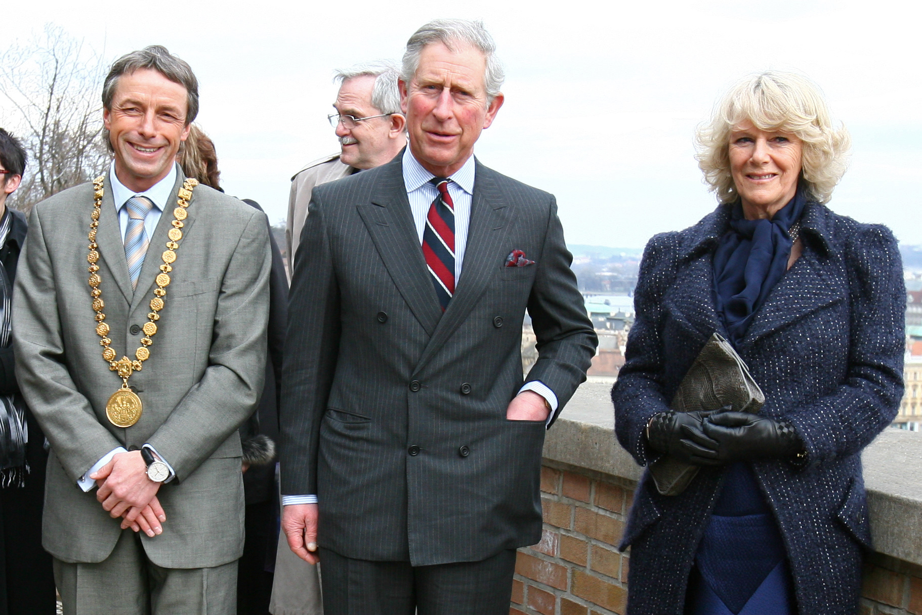 Primátor Pavel Bém provedl prince Charlese zahradami Pražského hradu