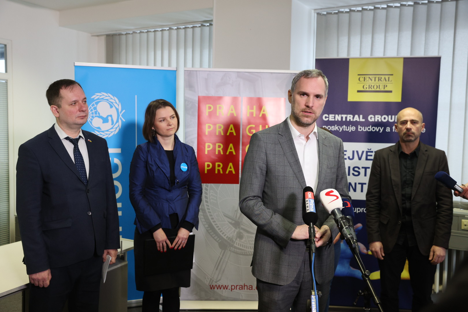 Tisková konference k zahájení pilotního provozu Centra následné podpory uprchlíkům z Ukrajiny