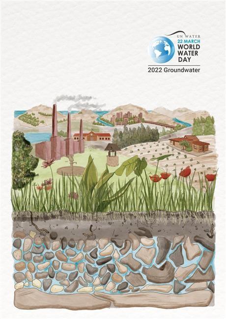 Vizuál Světový den vody ve Staré čistírně odpadních vod