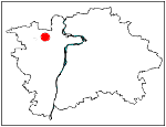 orientační mapka Prahy - studánka Záveská