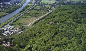 Přírodní park Radotínsko-Chuchelský háj - ilustrační foto, Letecký pohled na Chuchelský háj