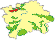 Přírodní park Šárka-Lysolaje - orientační poloha v Praze