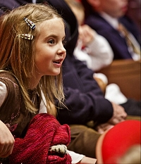 Koncert Pražského filharmonického sboru pro žáky prvního stupně základních škol. Zdroj: www.filharmonickysbor.cz